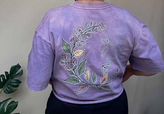 Lavender Hand-dyed Tee