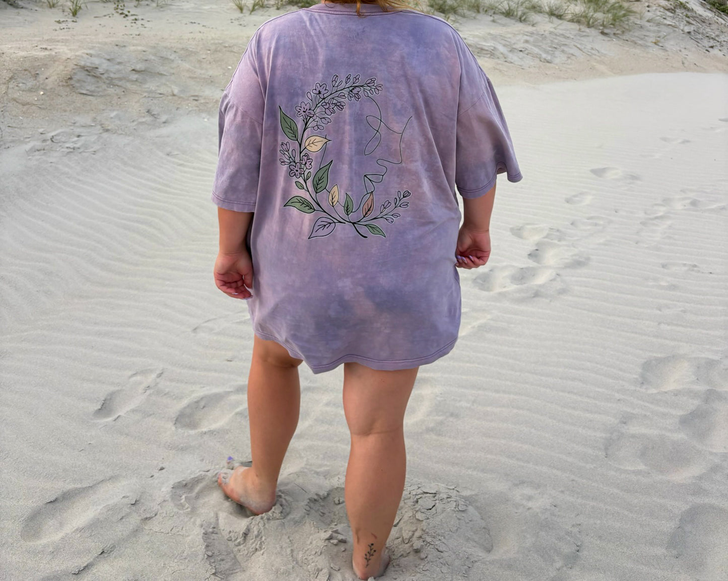 Lavender Hand-dyed Tee